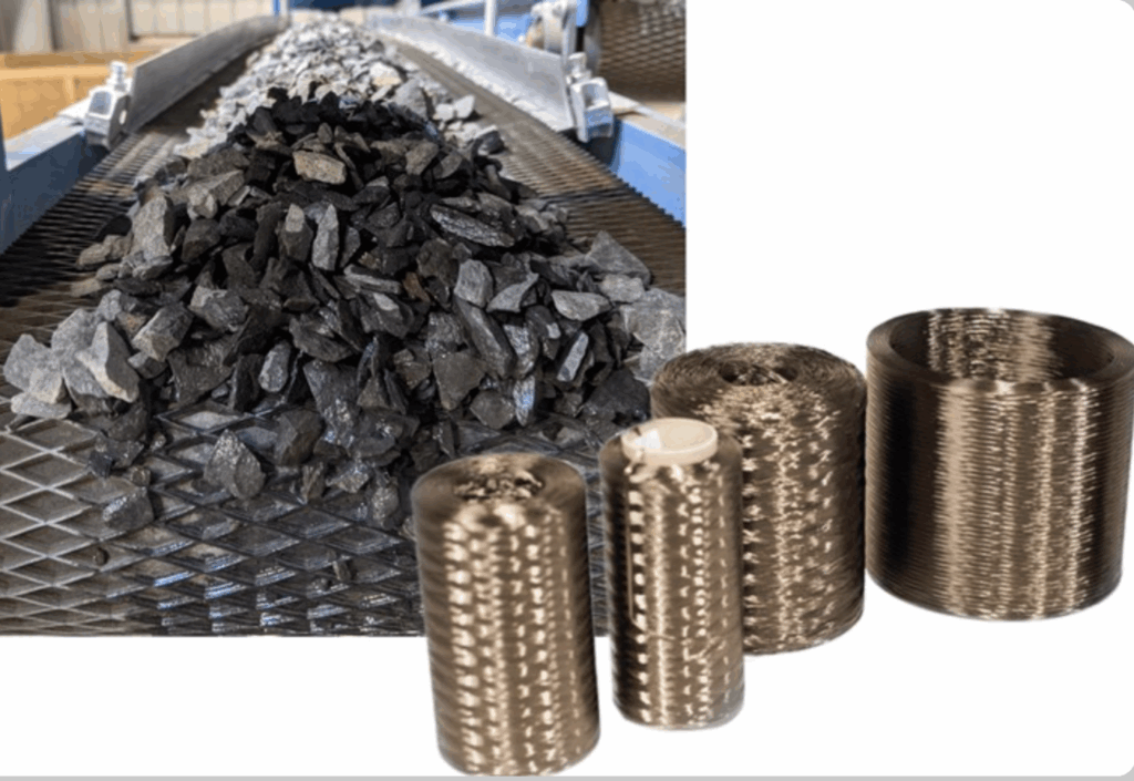 Basalt fiber vs E-glass tensile strength comparison chart